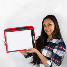 Load image into Gallery viewer, Home School Kit (4) Durable Dry Erase Pocket w/Sturdy Back and Clear Vinyl Sleeve + 12 Dry Erase Markers with Erasers (4 Black, 8 Assorted Color) + (1) Microfiber Cleaning Cloth