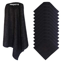 Load image into Gallery viewer, (6) KleenSlate Black Magnetic Microfiber Cleaning Cloths
