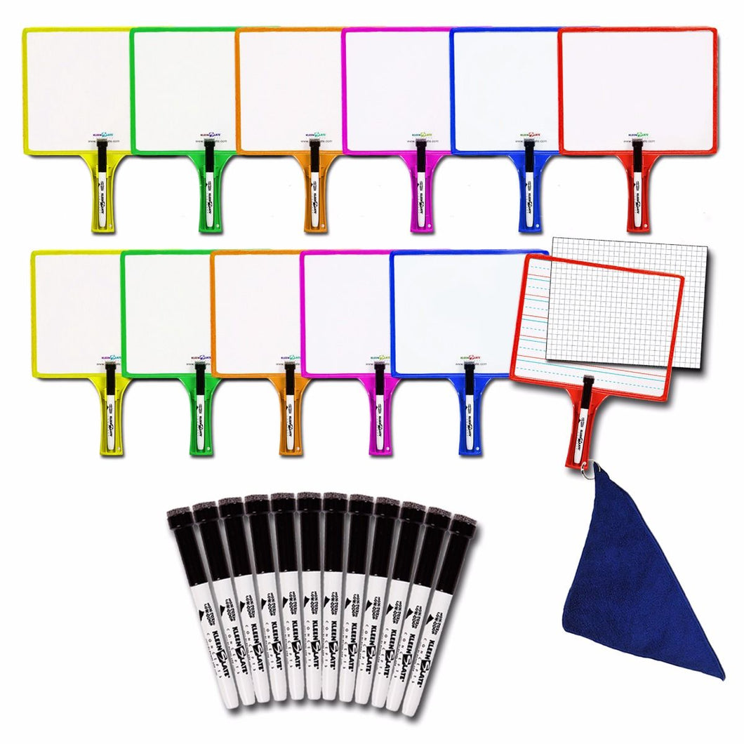 (12) Customizable Whiteboards with Dry Erase Sleeves