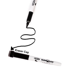 Load image into Gallery viewer, (24) Pack Small Black Dry Erase Markers with Eraser Caps
