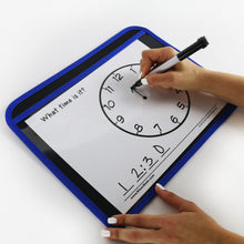 Load image into Gallery viewer, (24) Durable Dry Erase Pockets w/ Sturdy Back and Clear Vinyl Sleeve