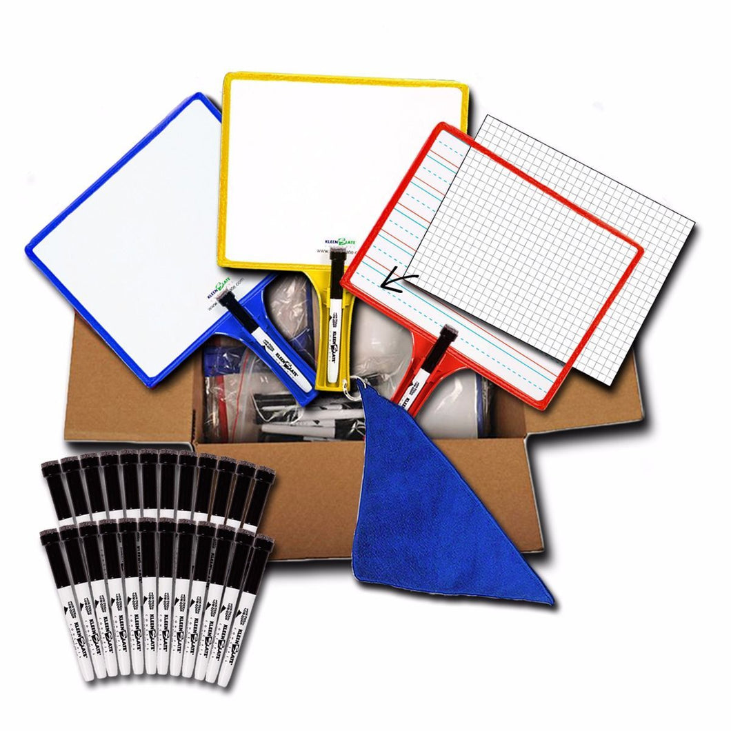 (24) Customizable Whiteboards with Dry Erase Sleeves