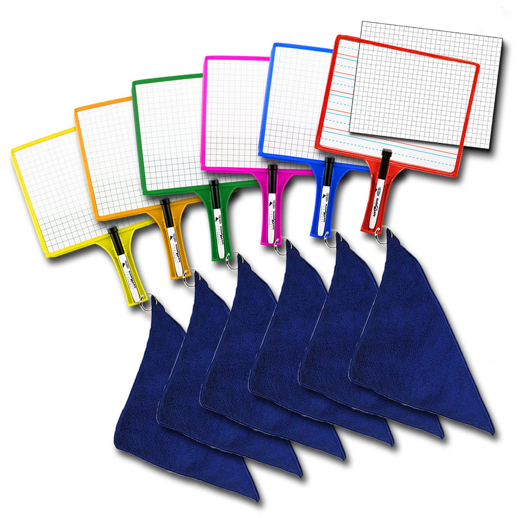 (6) Customizable Whiteboards with Dry Erase Sleeves