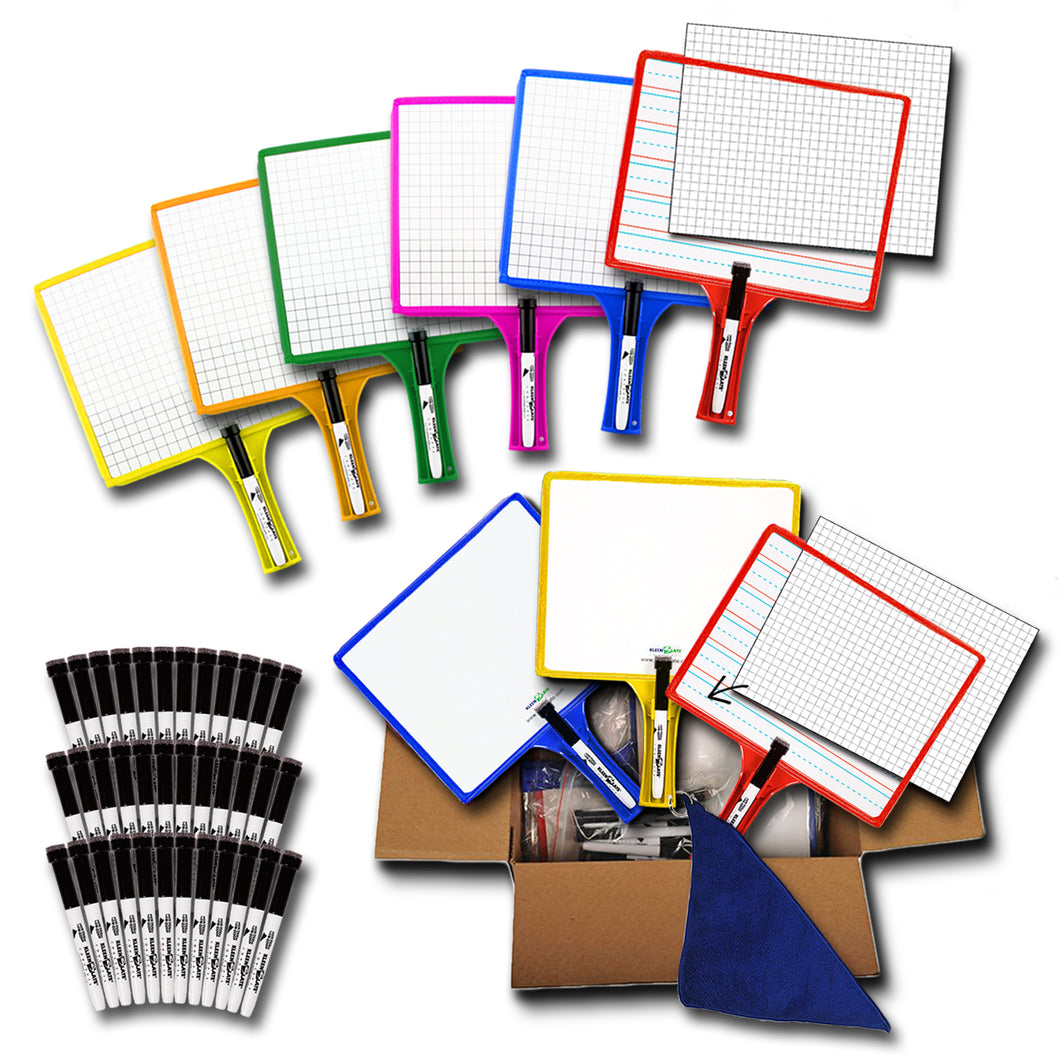 (36) Customizable Whiteboards with Dry Erase Sleeves