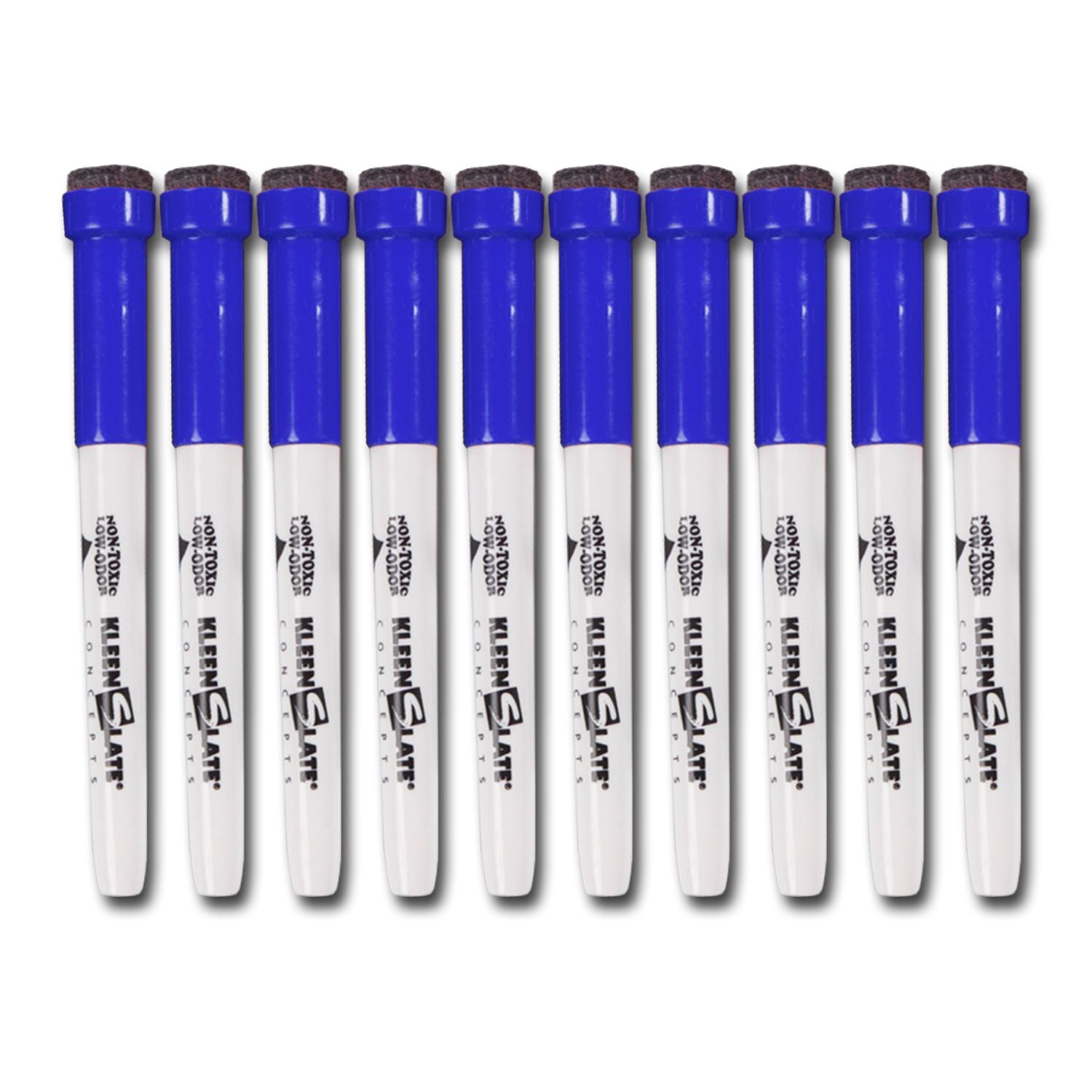 12) Pack Large Color Dry Erase Markers with Eraser Cap, Chisel Point –  KleenSlate