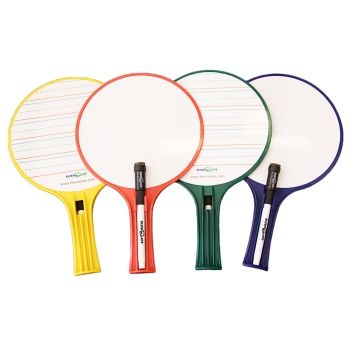 (4) Round Whiteboard Paddles